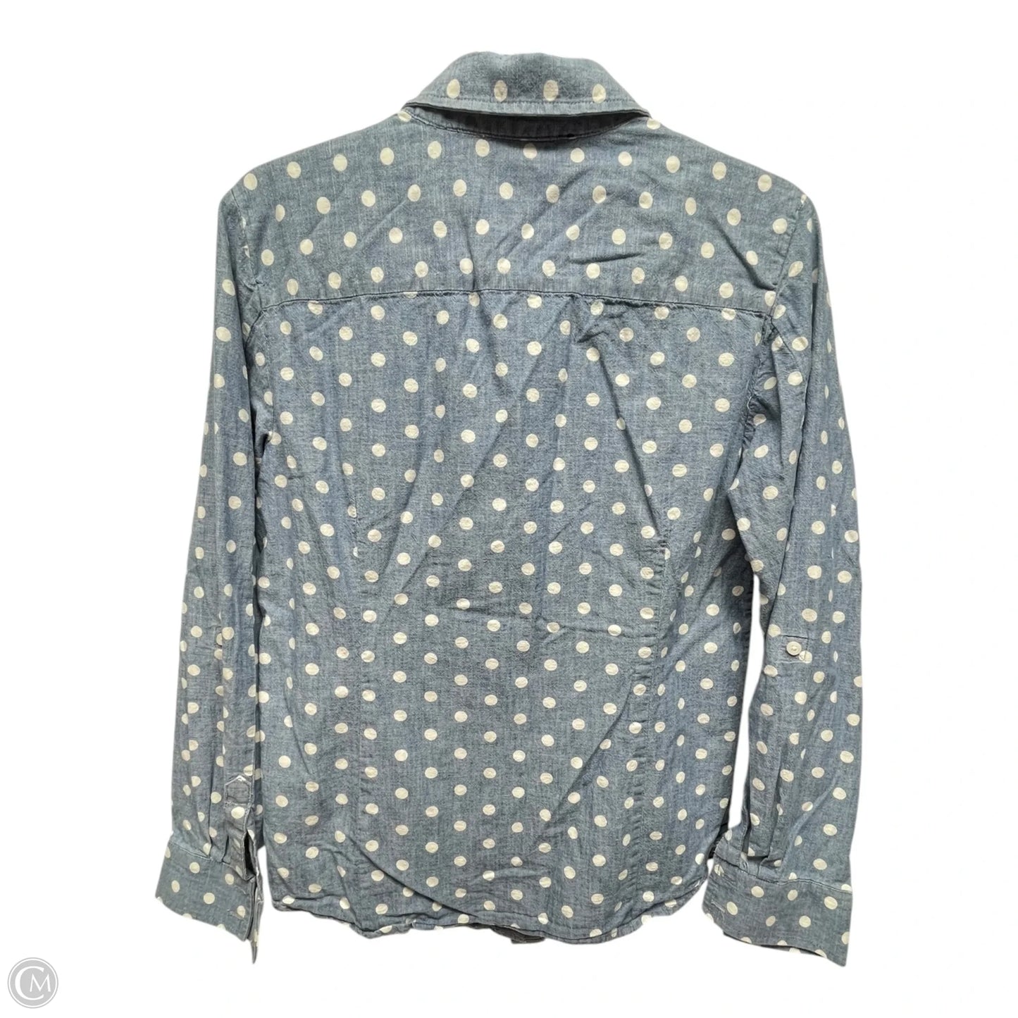 Top Long Sleeve By Tommy Hilfiger In Polkadot Pattern, Size: L