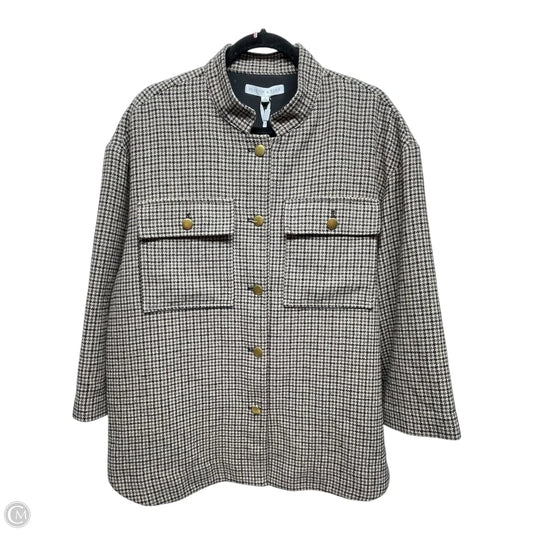 Jacket Shirt By Preston And New York In Plaid Pattern, Size: 14