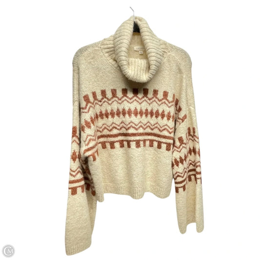 Sweater By Promesa In Beige, Size: L