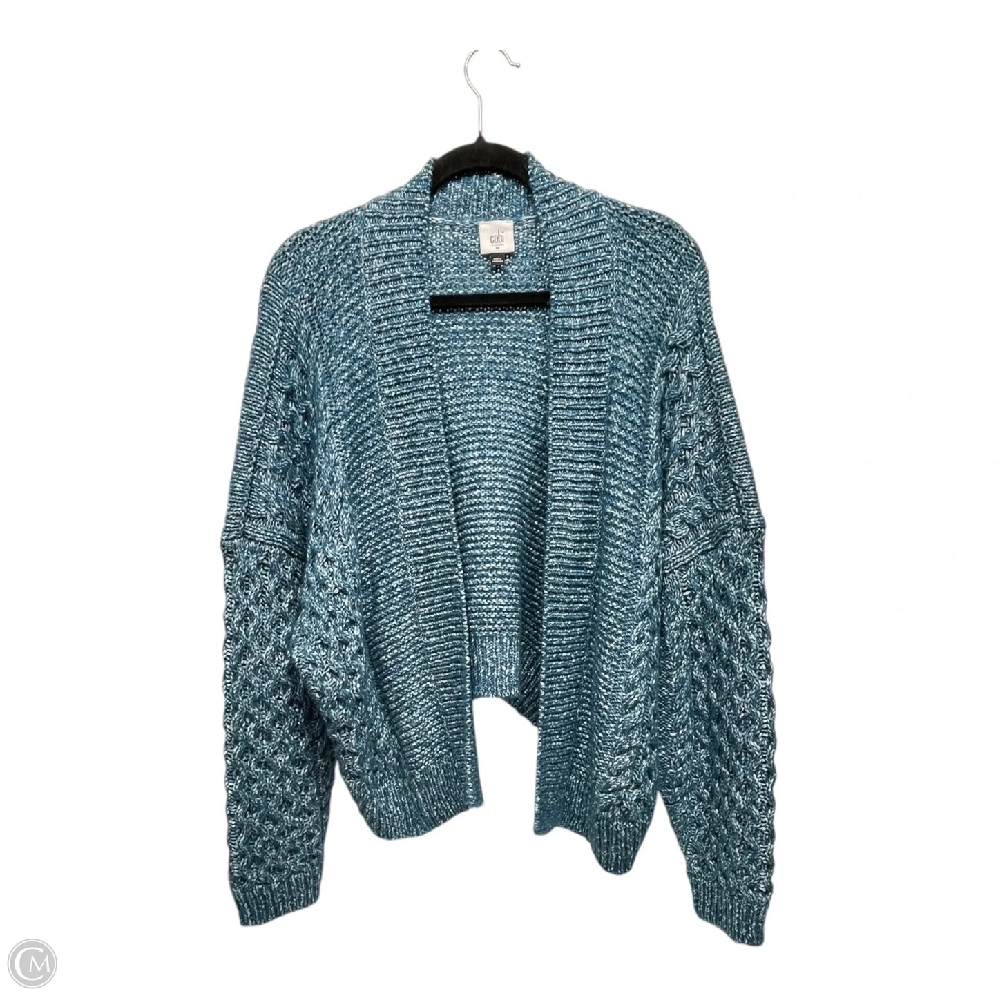 Sweater Cardigan By Cabi In Aqua, Size: M