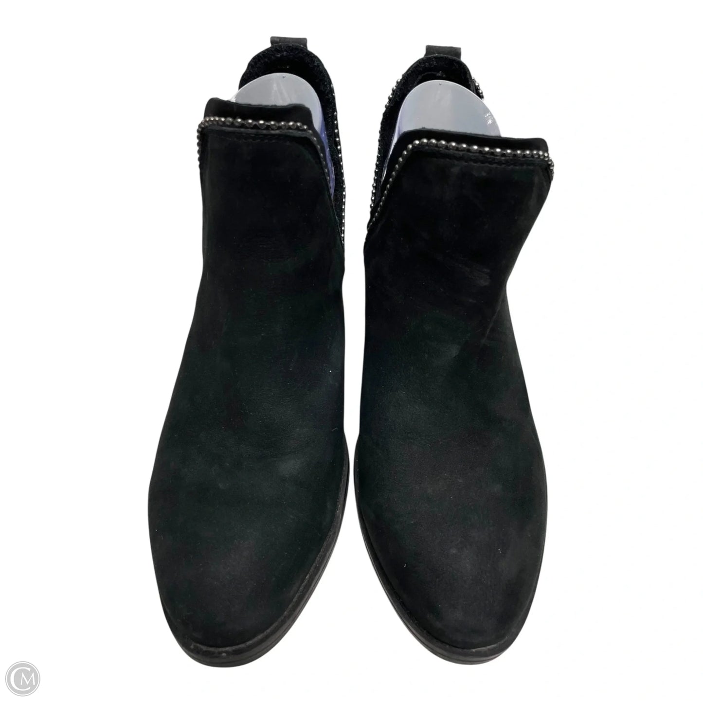 Boots Ankle Heels By Crown Vintage In Black, Size: 9.5