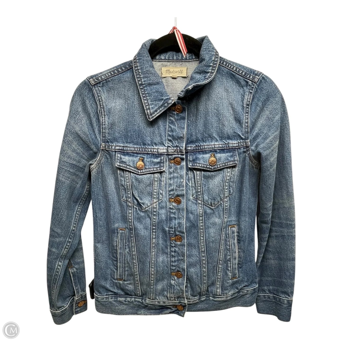 Jacket Denim By Madewell In Blue Denim, Size: S