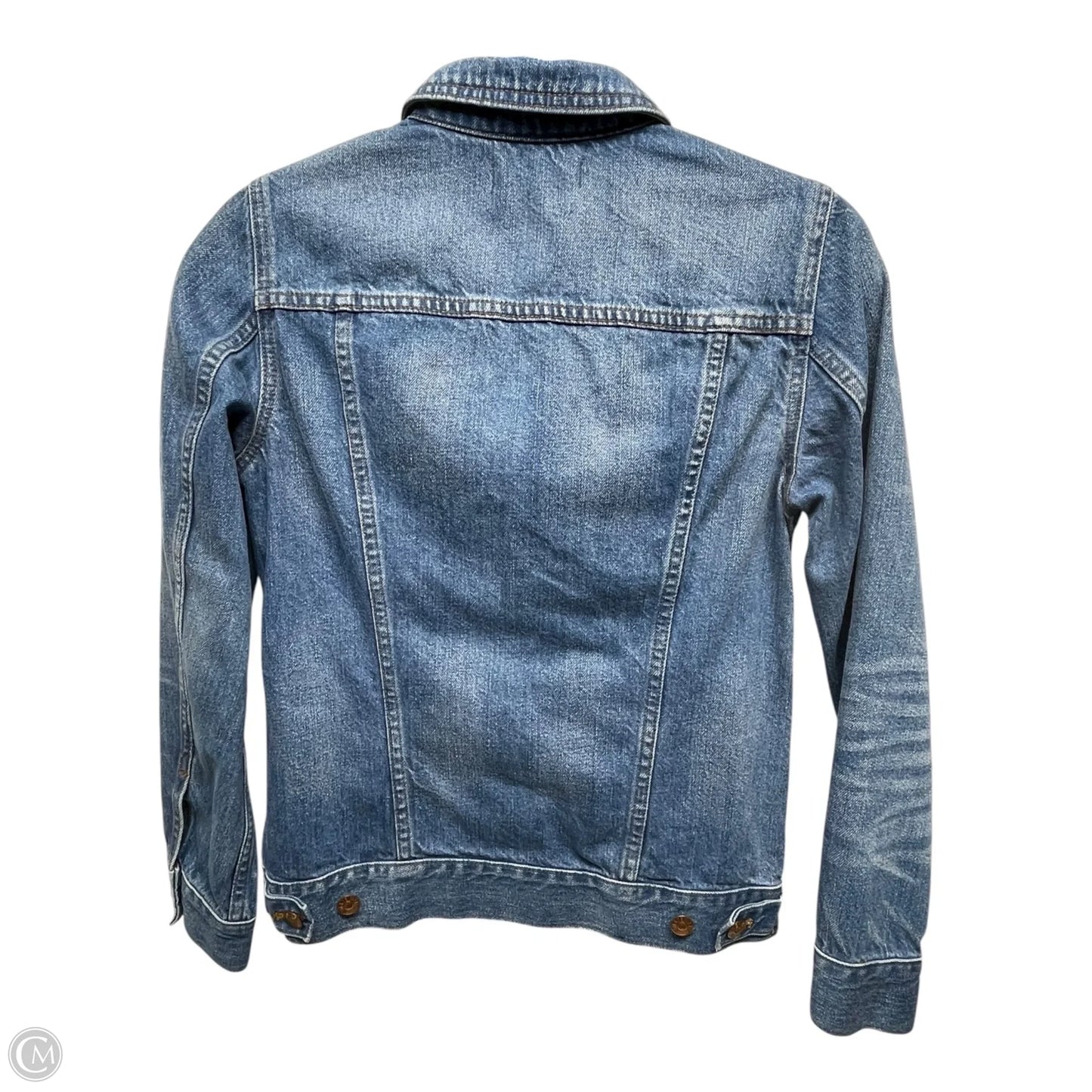 Jacket Denim By Madewell In Blue Denim, Size: S
