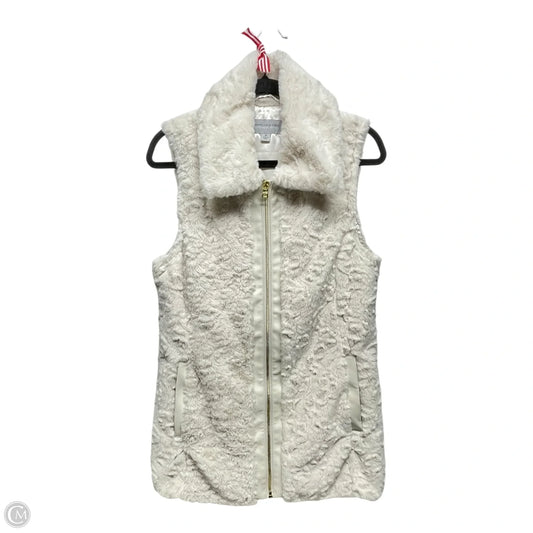 Vest Faux Fur & Sherpa By Marc New York In Beige, Size: M