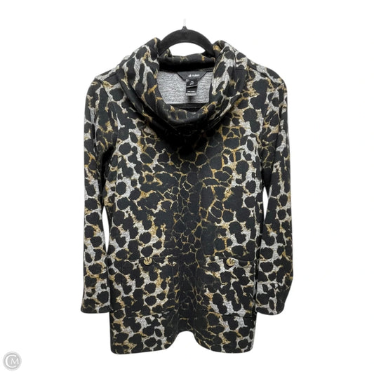 Top Long Sleeve By Ali Miles In Animal Print, Size: Mp