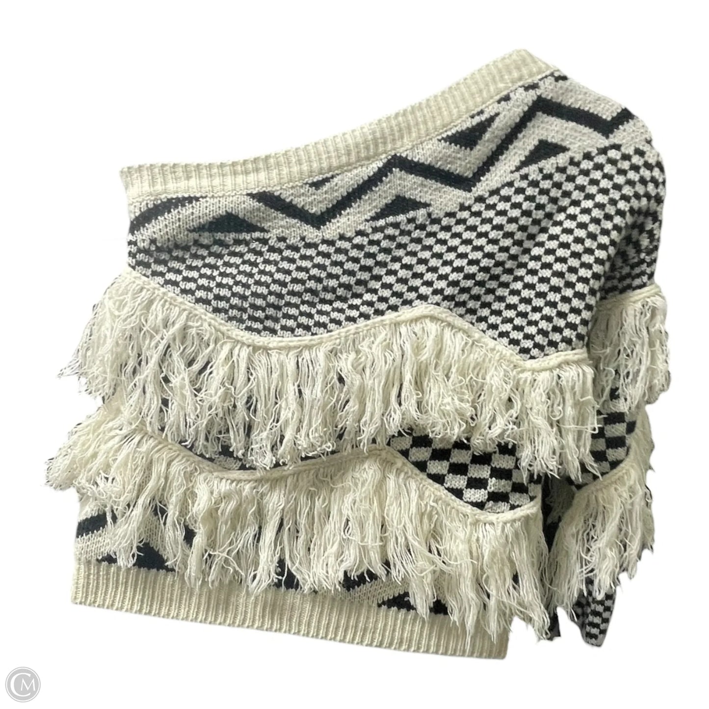 Sweater By Hazel And Olive In Black & Cream, Size: L