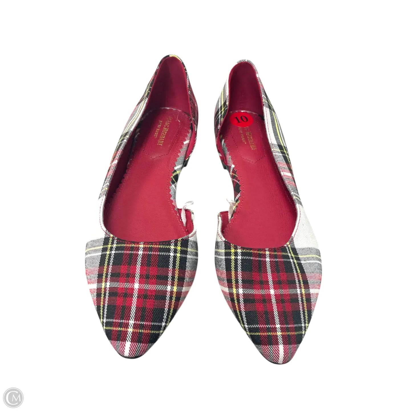 Shoes Flats By Isaac Mizrahi In Plaid Pattern, Size: 10