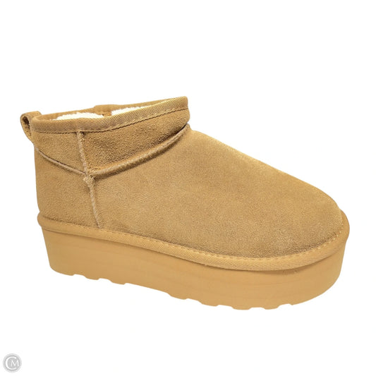 Boots Ankle Flats By Cushionaire In Brown, Size: 10