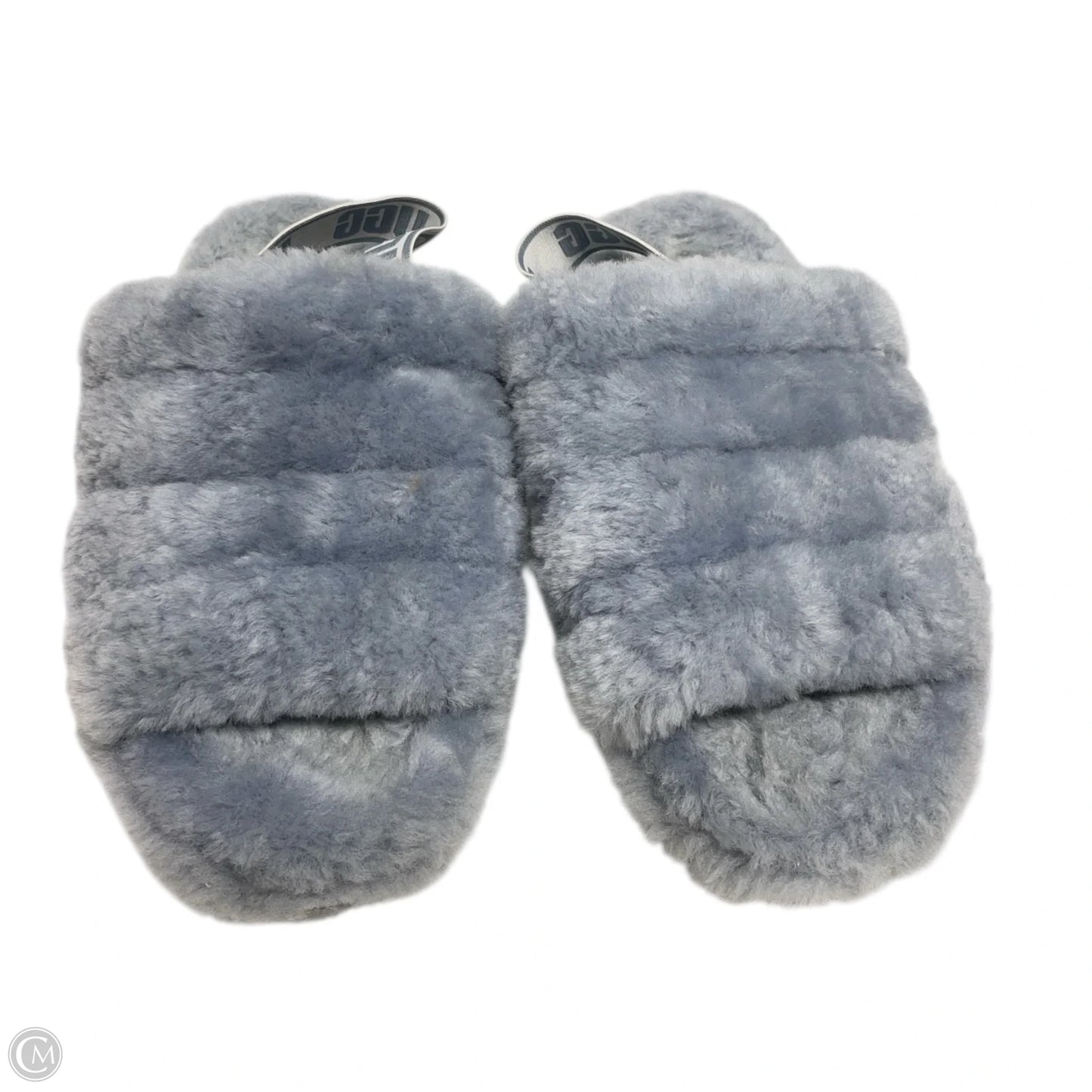 Slippers Designer By Ugg In Grey, Size: 8
