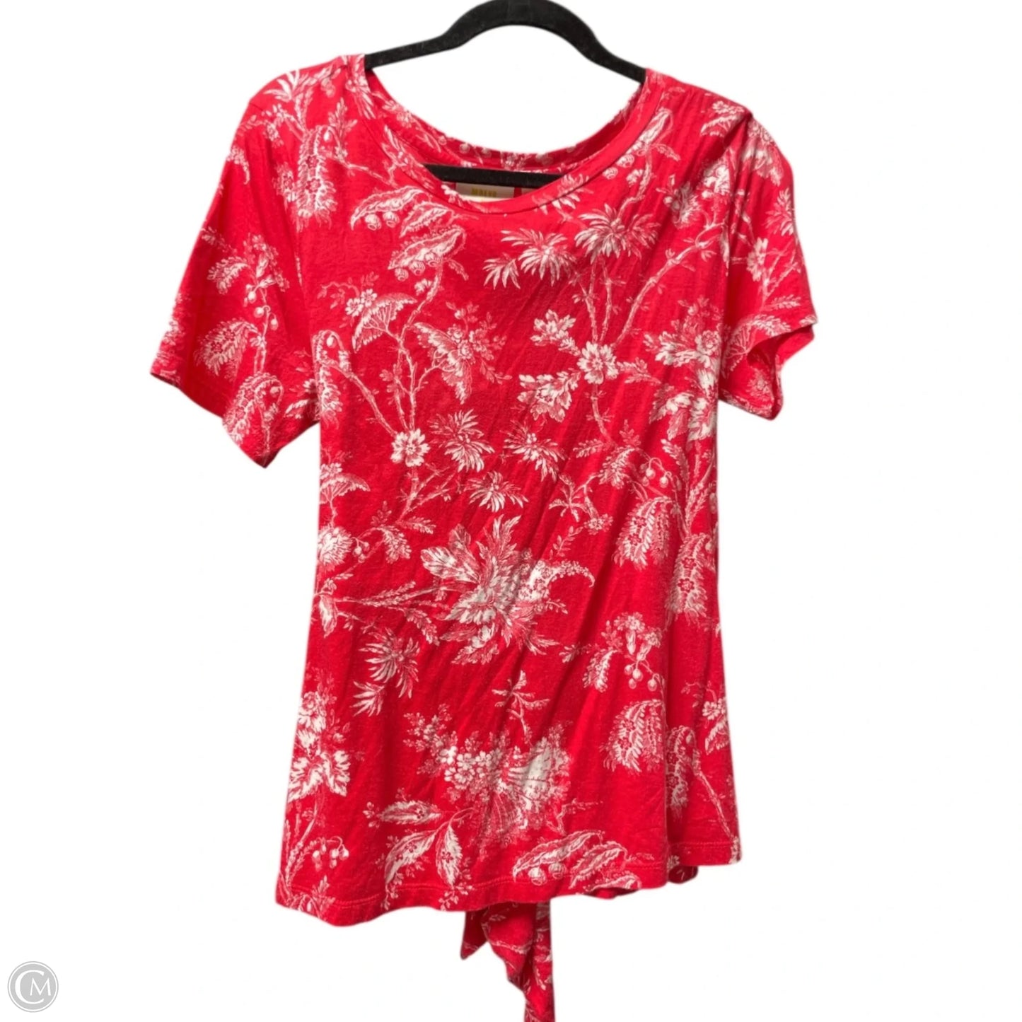 Top Short Sleeve By Maeve In Tropical Print, Size: M