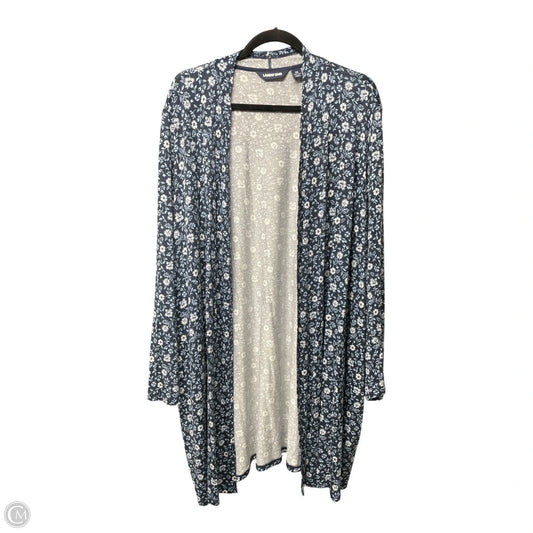 Cardigan By Lands End In Floral Print, Size: 2x