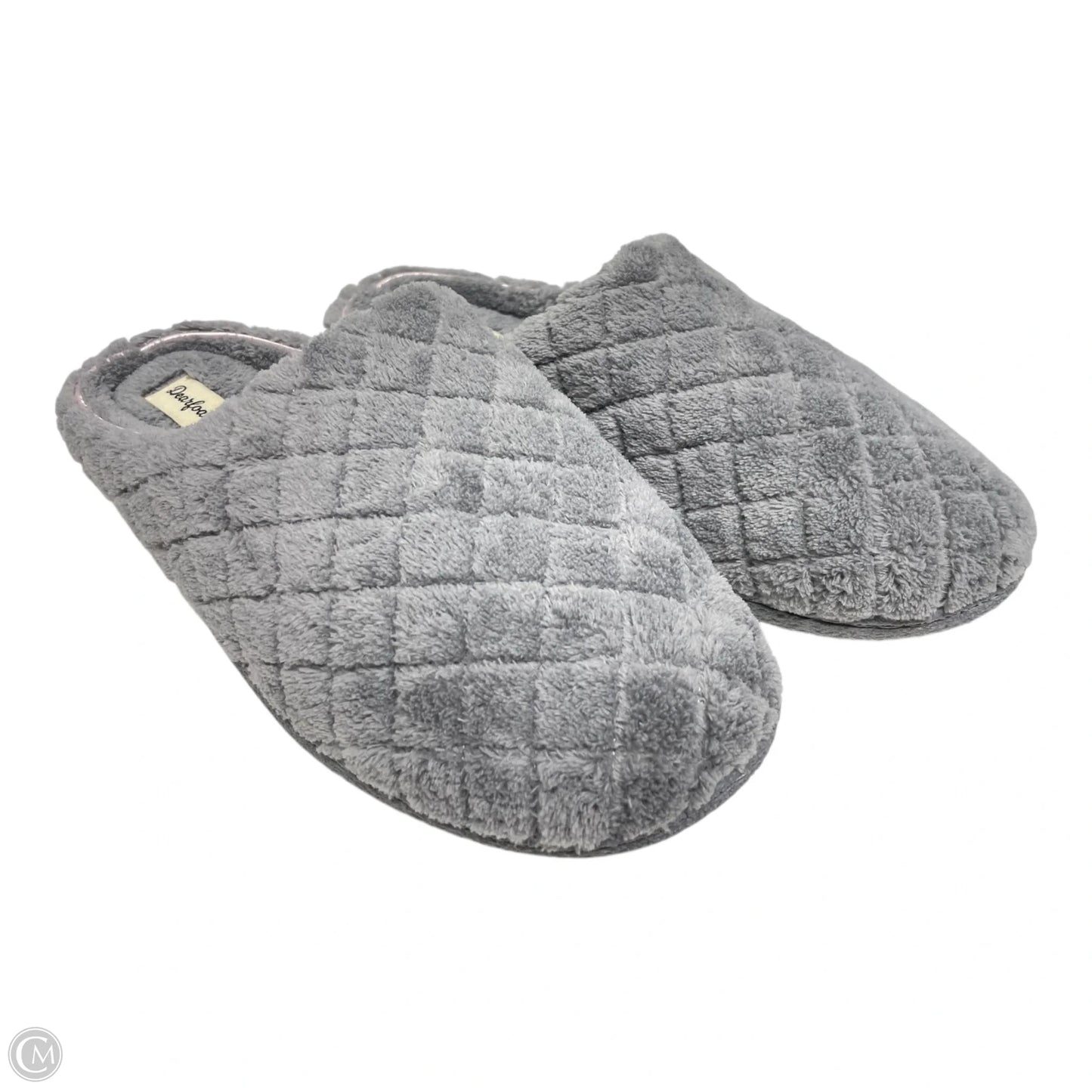 Slippers By Clothes Mentor In Grey, Size: 12