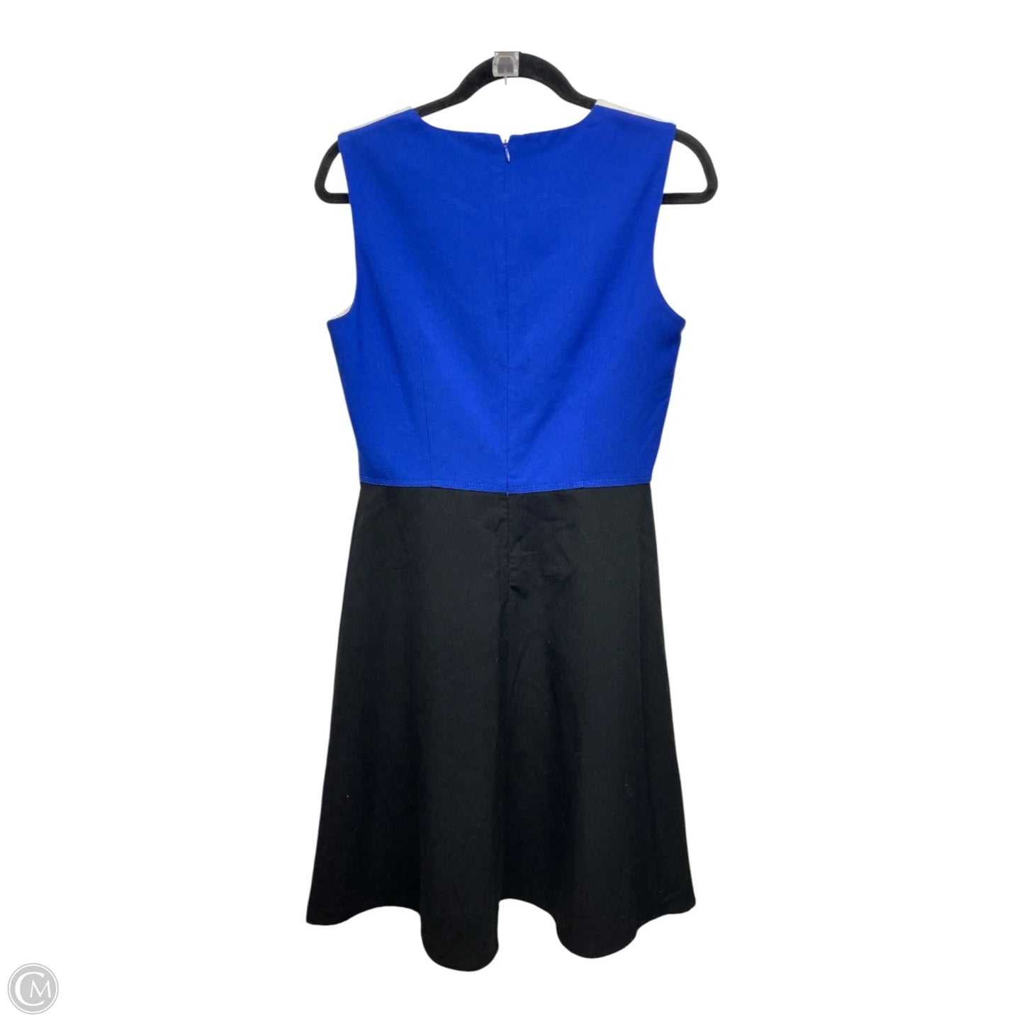 Dress Work By Calvin Klein In Black & Blue, Size: L