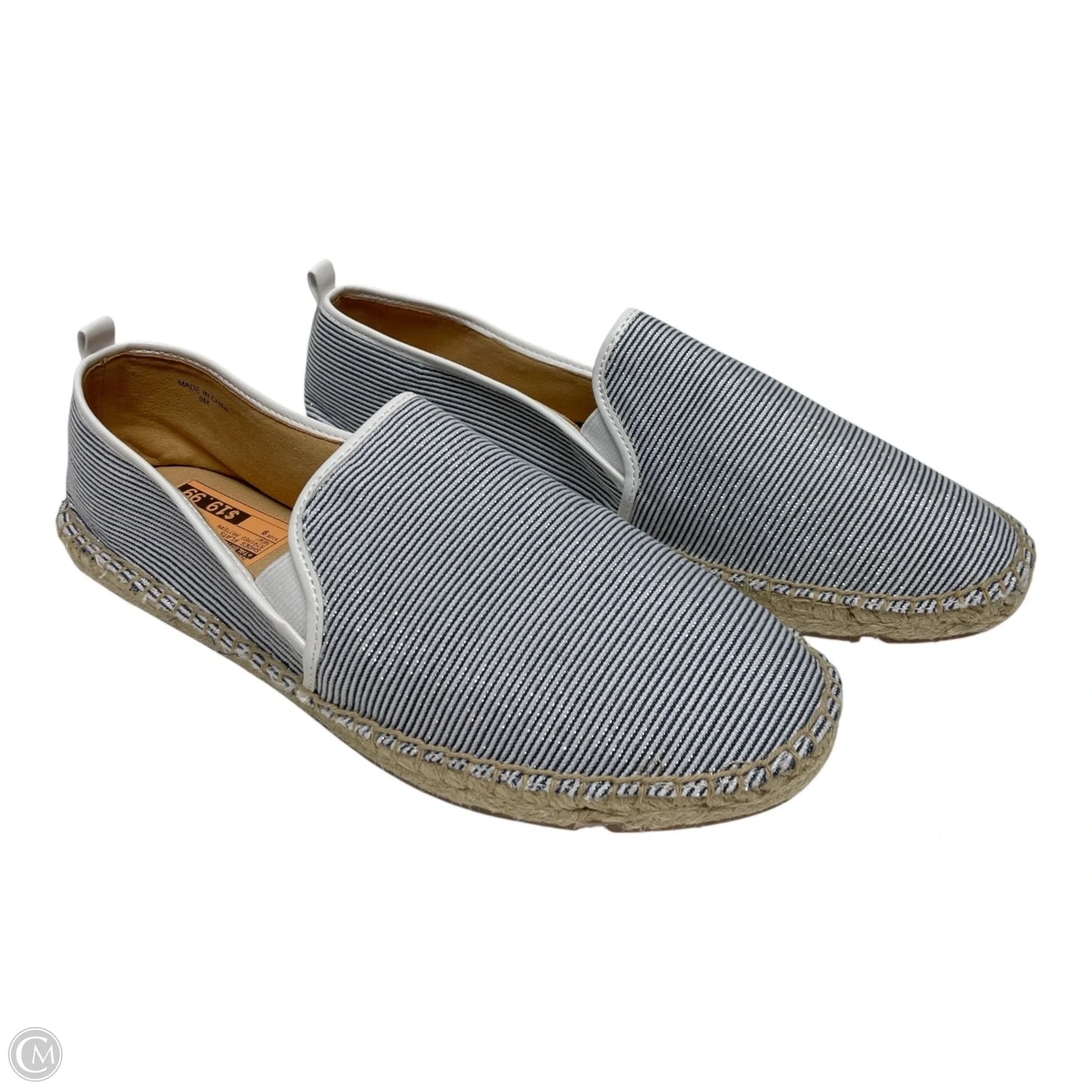 Shoes Flats By Talbots In Striped Pattern, Size: 9