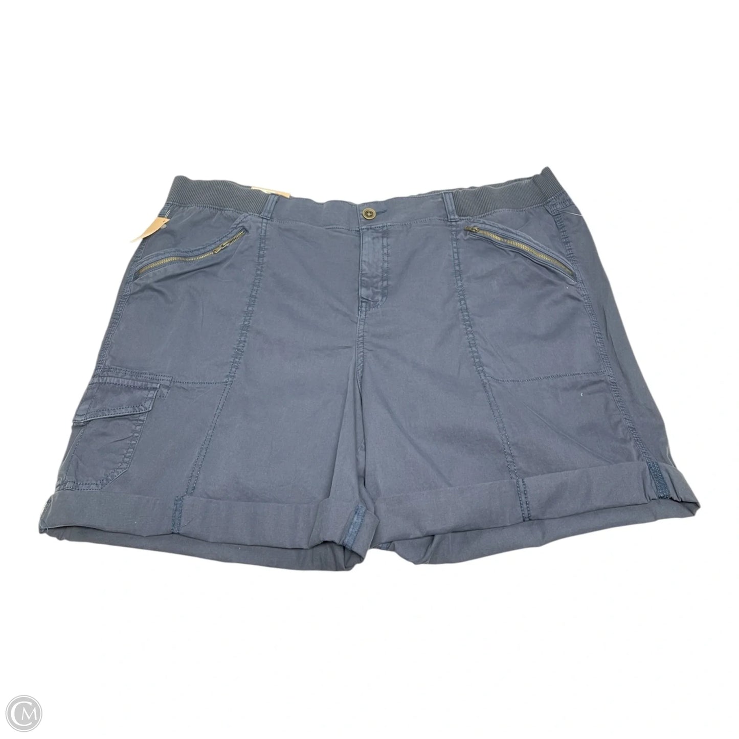 Shorts By Evri In Navy, Size: 20