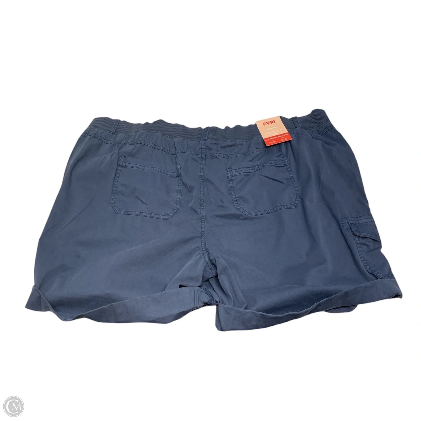 Shorts By Evri In Navy, Size: 20