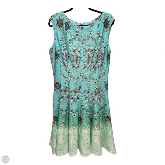 Dress Casual Short By Dannyandnicole In Blue & Green, Size: 16