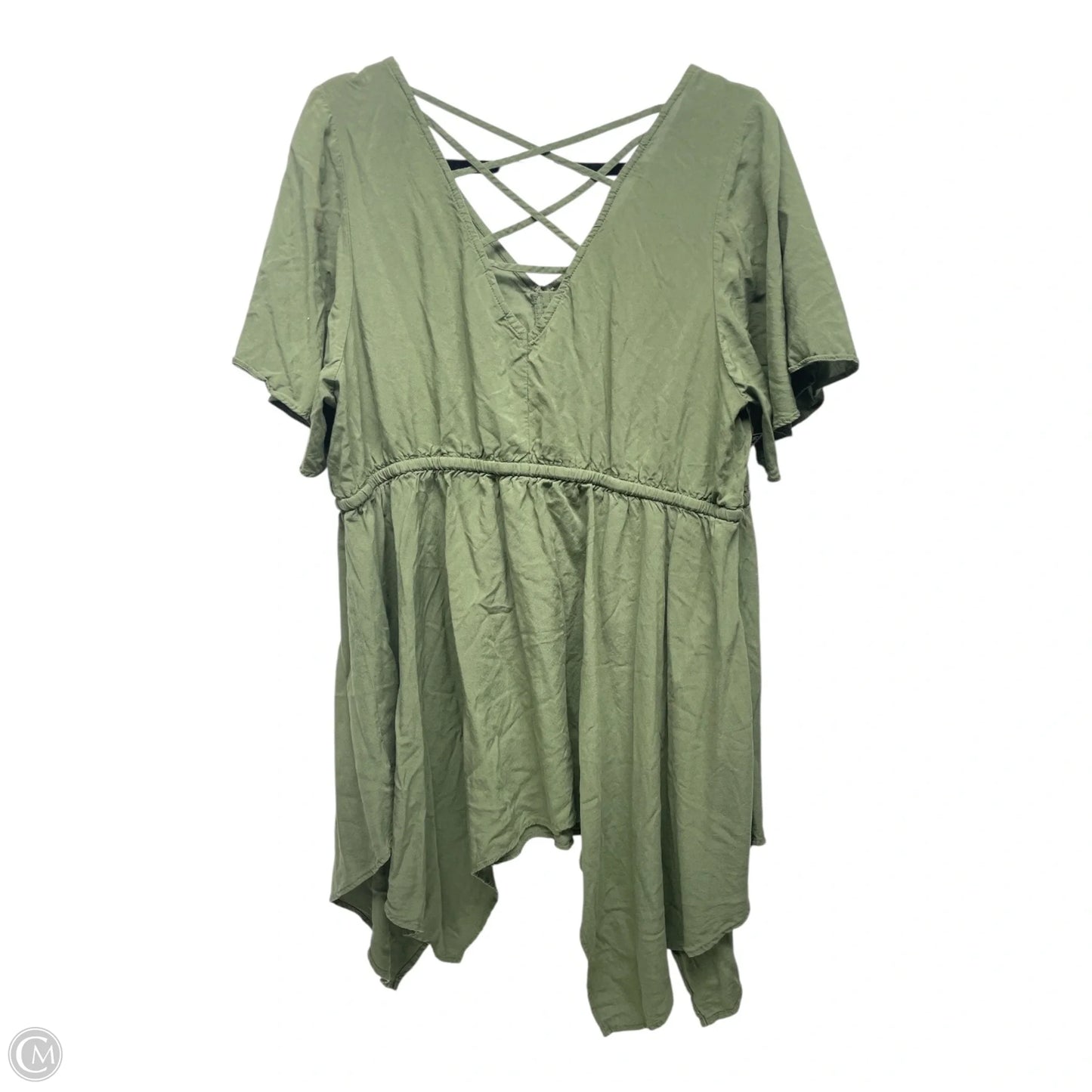 Top Short Sleeve By Torrid In Green, Size: Xl