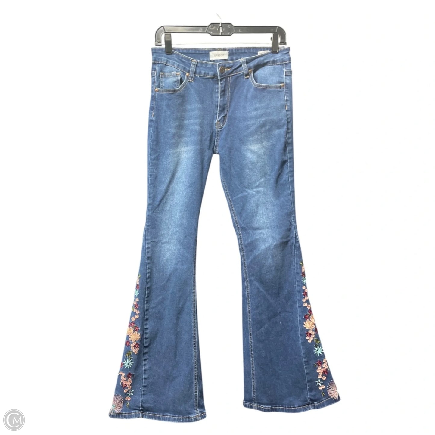 Jeans Flared By Bamboo In Blue Denim, Size: 4