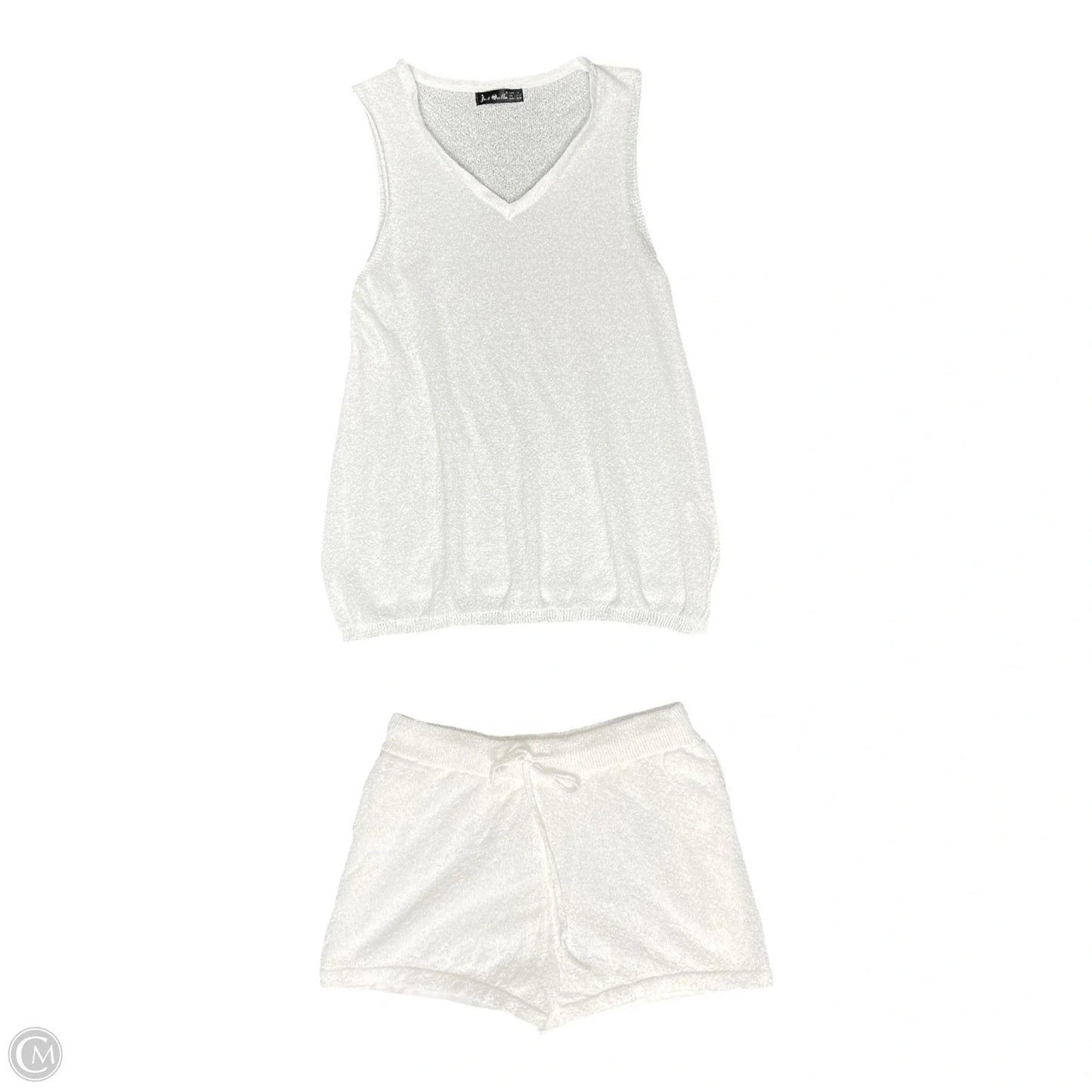 Shorts Set By Just Quella -  In White, Size: M