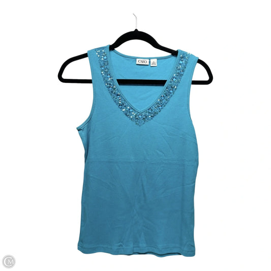 Tank Top By Cato In Aqua, Size: M