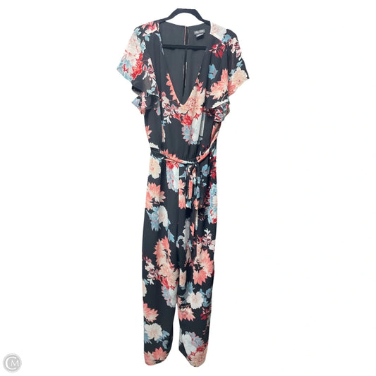 Jumpsuit By City Chic In Floral Print, Size: 20