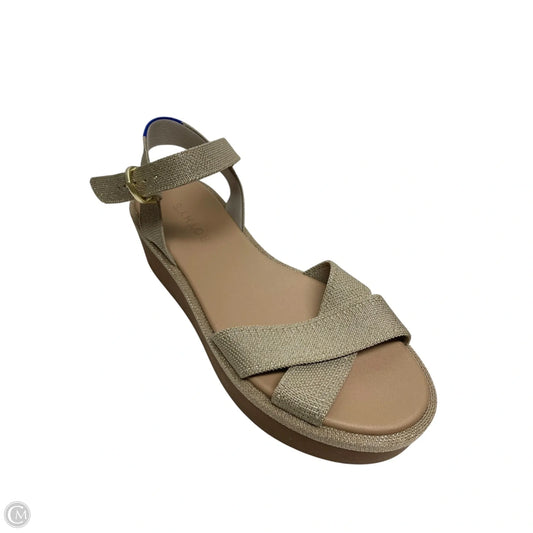 Sandals Heels Platform By Rothys In Gold, Size: 8.5