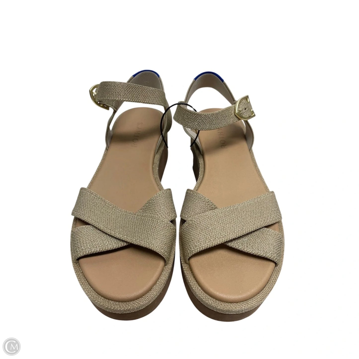 Sandals Heels Platform By Rothys In Gold, Size: 8.5
