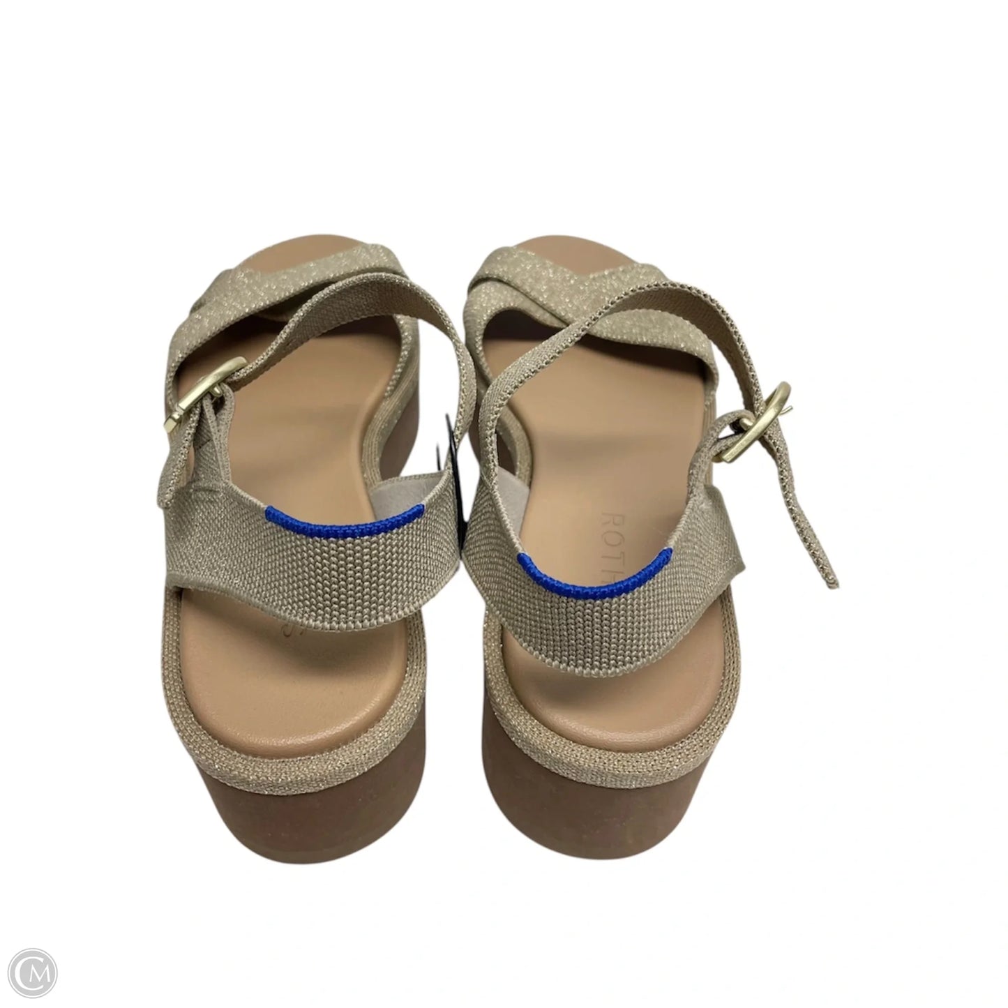 Sandals Heels Platform By Rothys In Gold, Size: 8.5