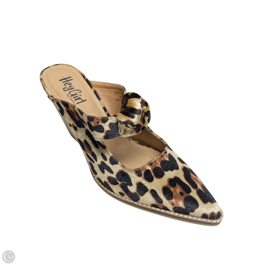 Shoes Heels Block By Corkys In Leopard Print, Size: 9