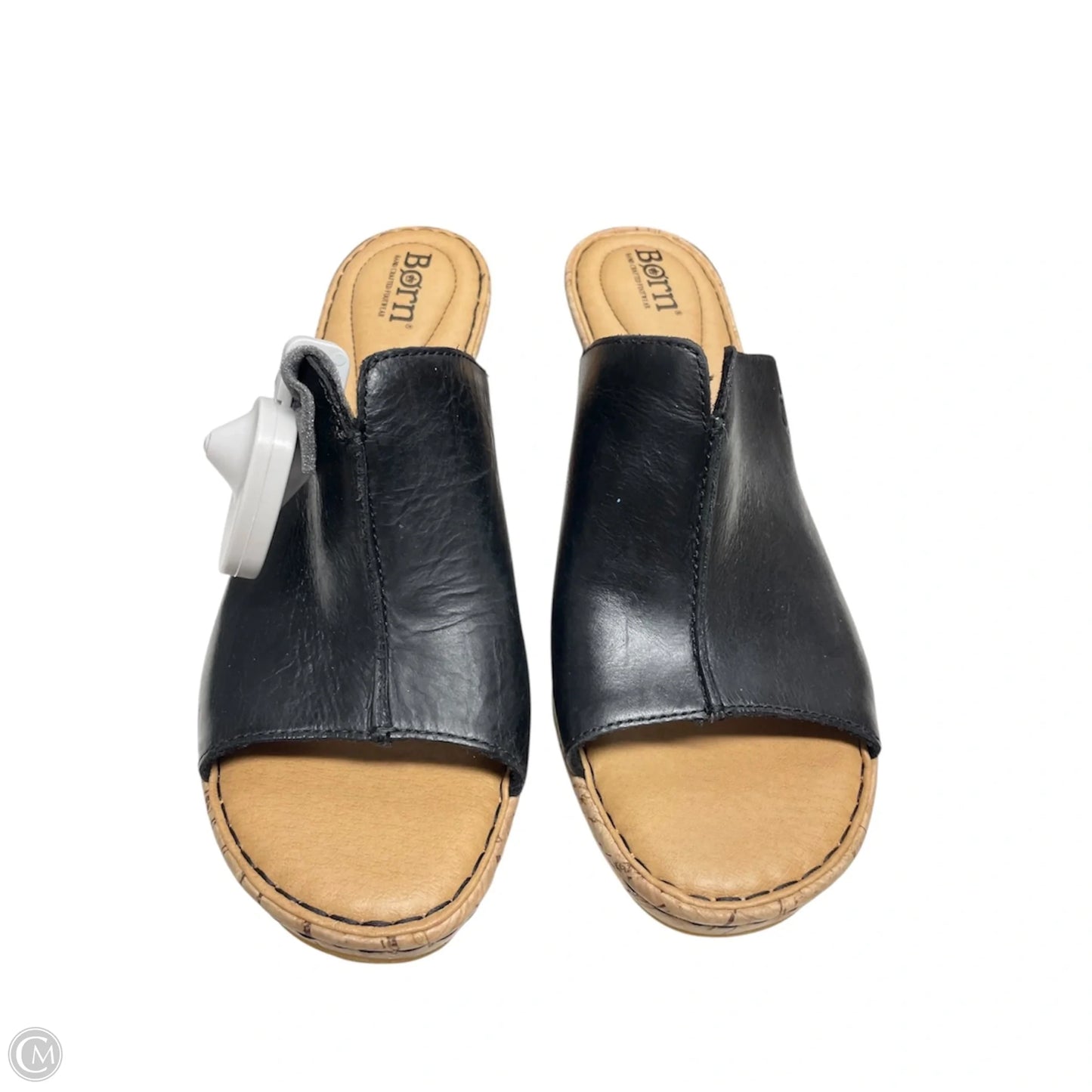 Sandals Heels Platform By Born In Black & Tan, Size: 9