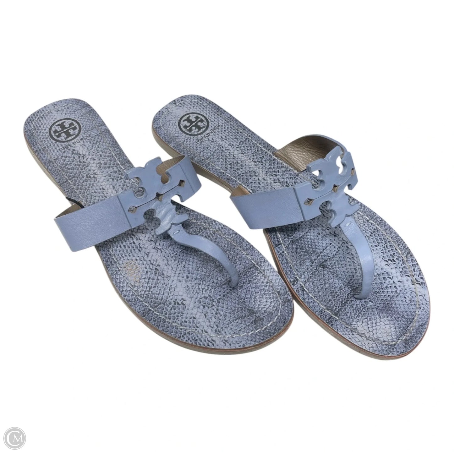 Sandals Designer By Tory Burch In Blue, Size: 10