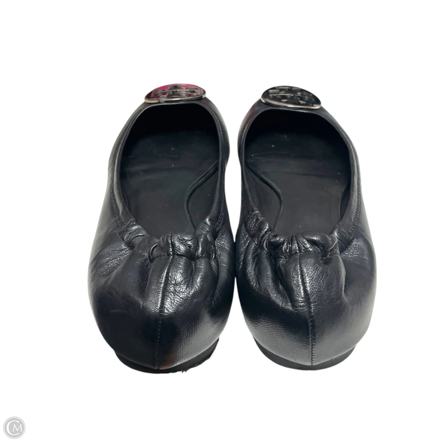 Shoes Designer By Tory Burch In Black & Gold, Size: 10