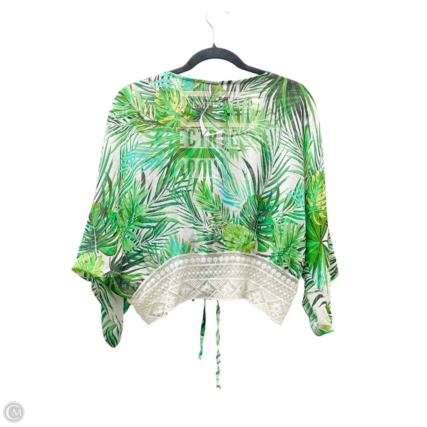 Cardigan By Timing In Tropical Print, Size: L