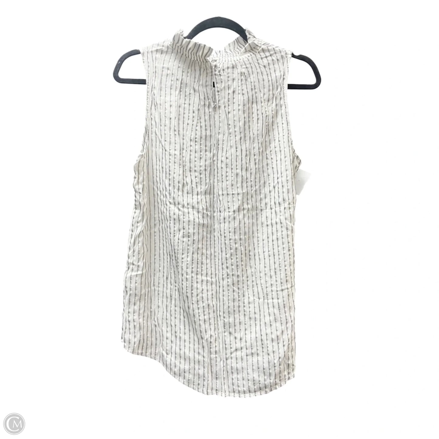 Top Sleeveless By Banana Republic In Striped Pattern, Size: M