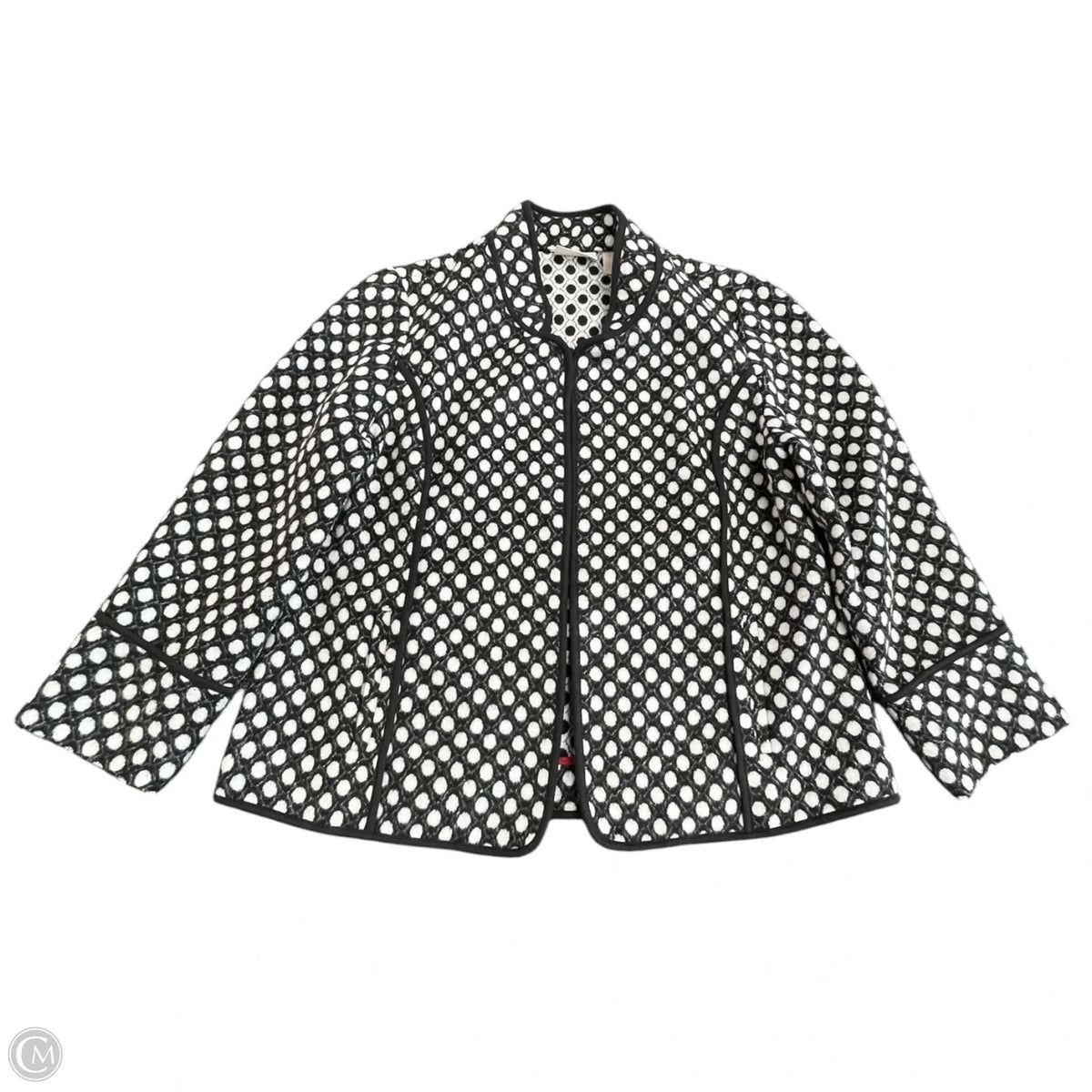 Jacket Other By Chicos In Black & White, Size: S