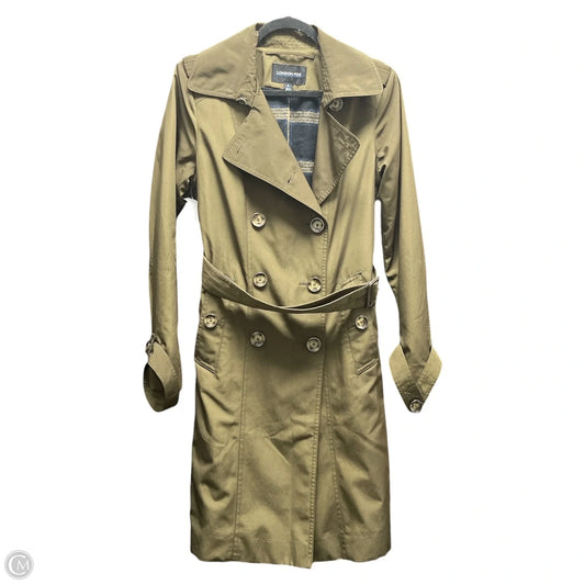 Coat Trench Coat By London Fog In Green, Size: S
