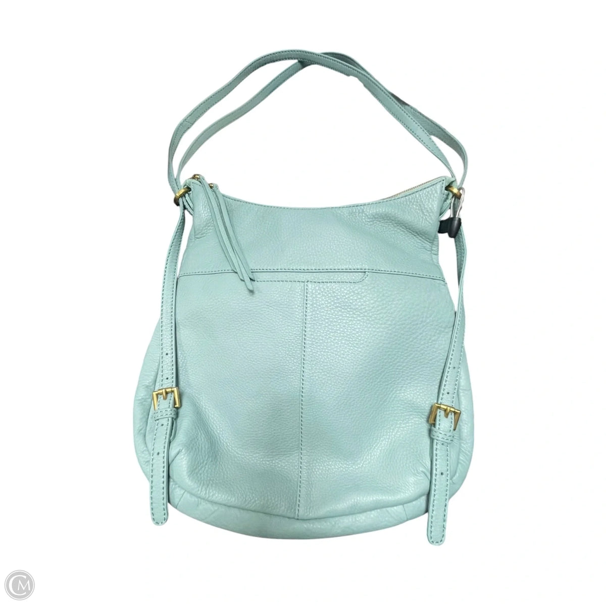 Handbag Leather By Hobo Intl, Size: Medium