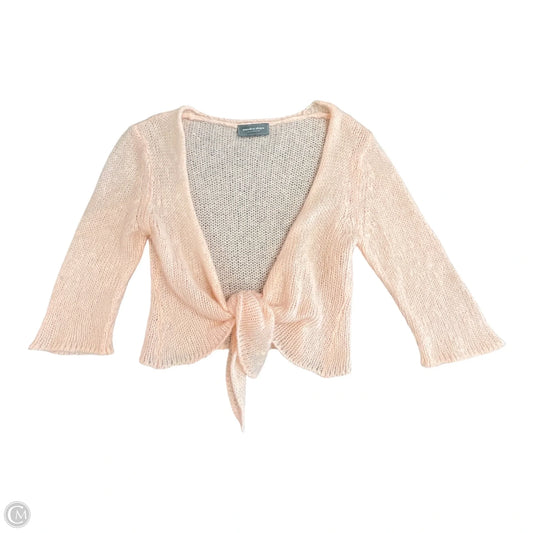 Sweater Cardigan By Wooden Ships In Peach, Size: S