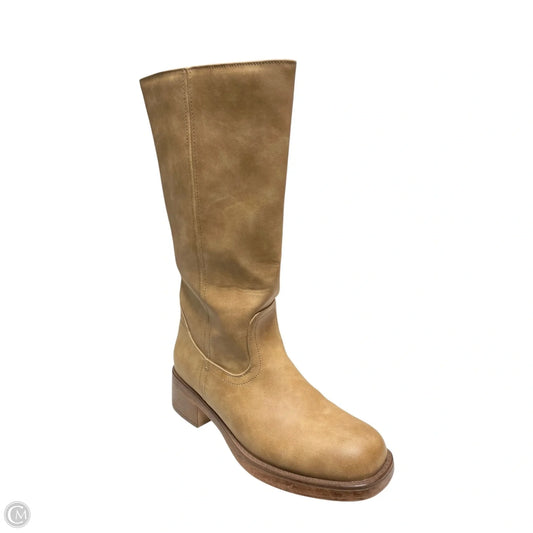 Boots Knee Heels By New York And Co In Tan, Size: 8.5
