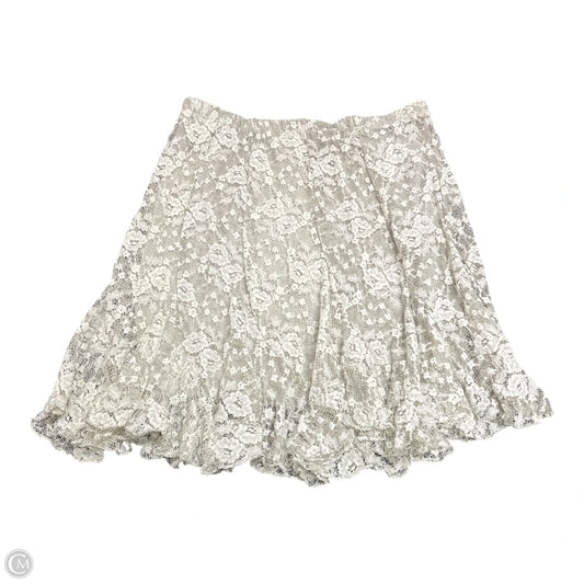 Skirt Mini & Short By Clothes Mentor In Ivory, Size: L