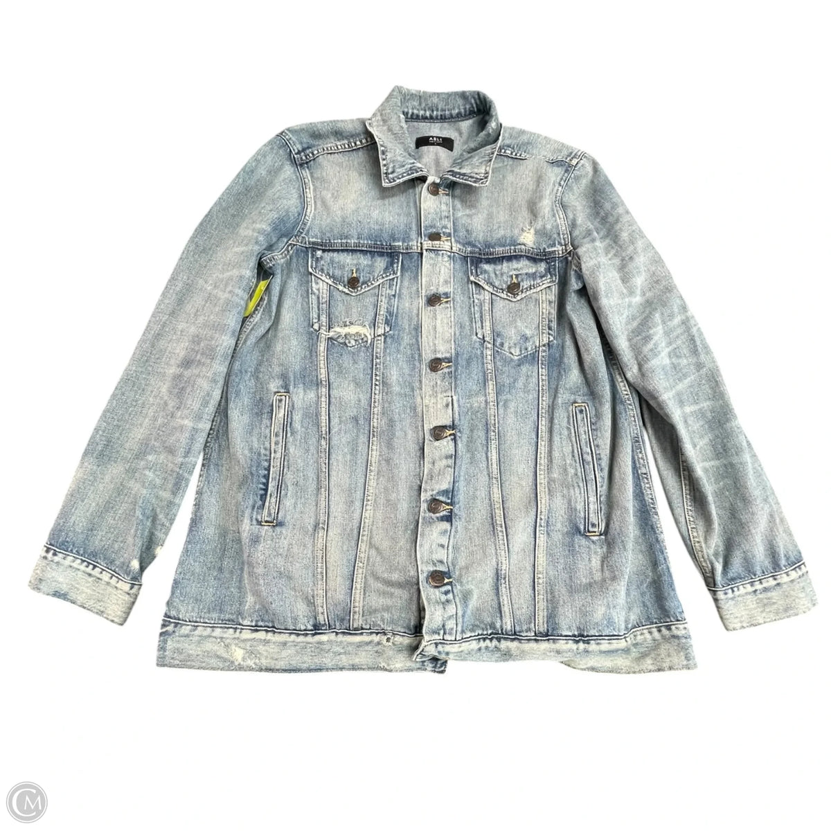 Jacket Denim By Able In Blue Denim, Size: Xl