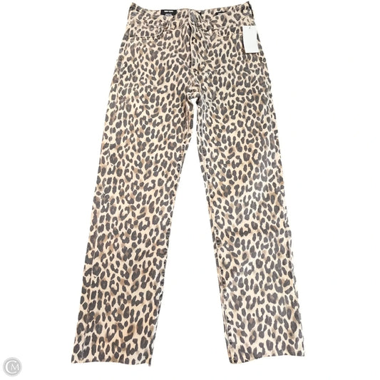Jeans Straight By Max And Cleo In Leopard Print, Size: 6