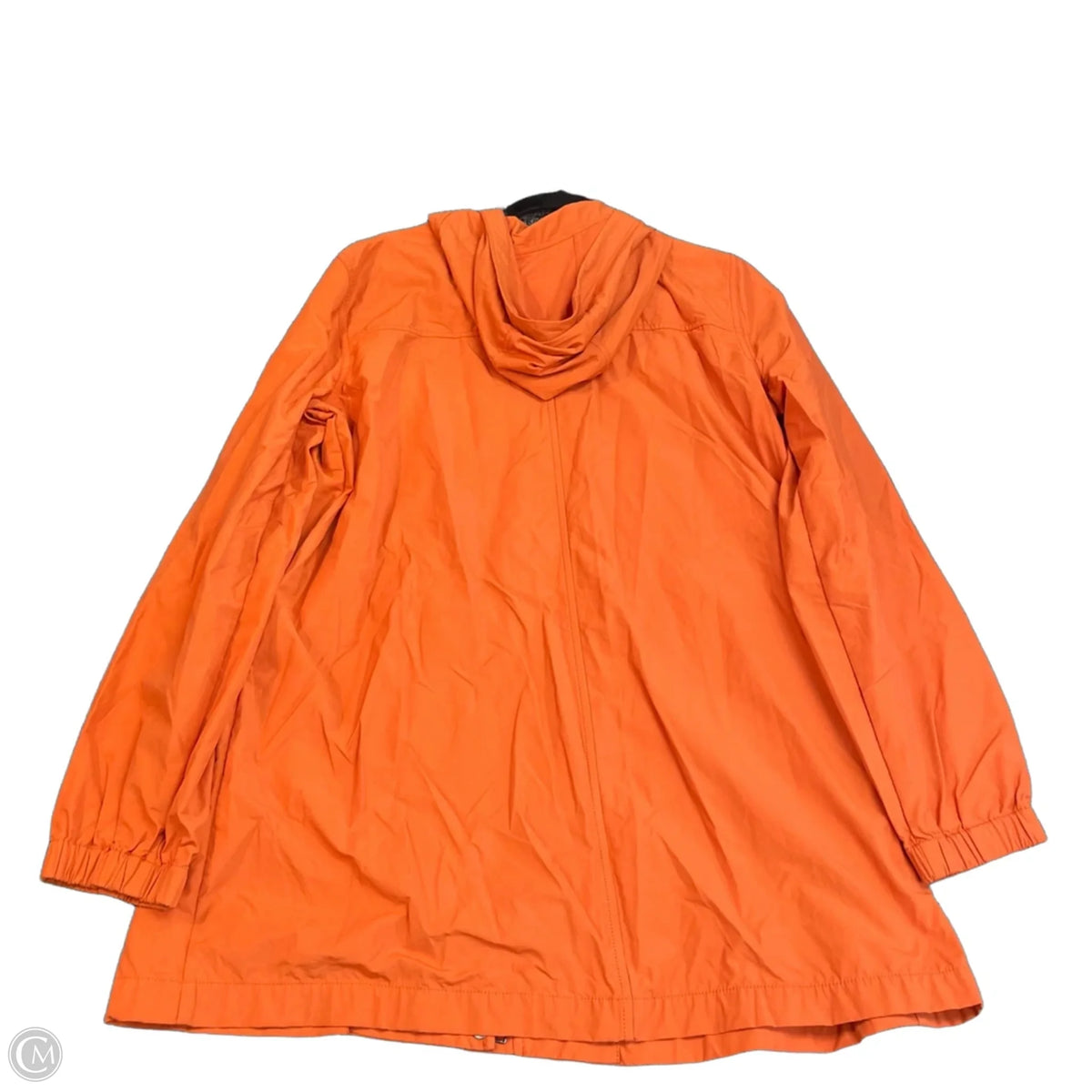 Jacket Windbreaker By Eileen Fisher In Orange, Size: M