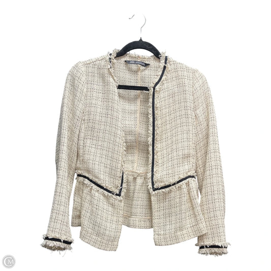 Jacket Other By Zara In Black & Cream, Size: Xs