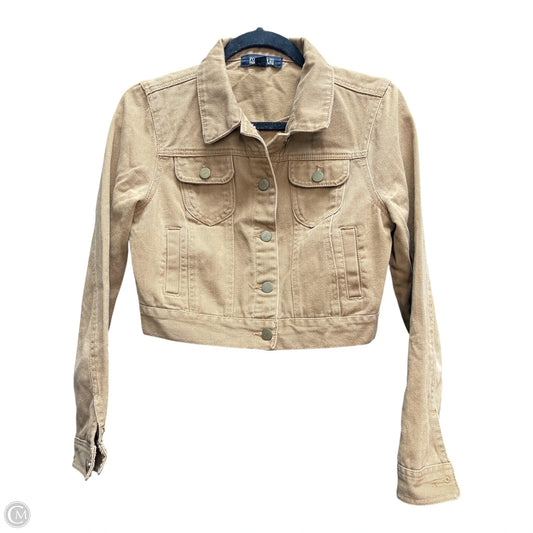 Jacket Denim By Forever 21 In Tan, Size: M