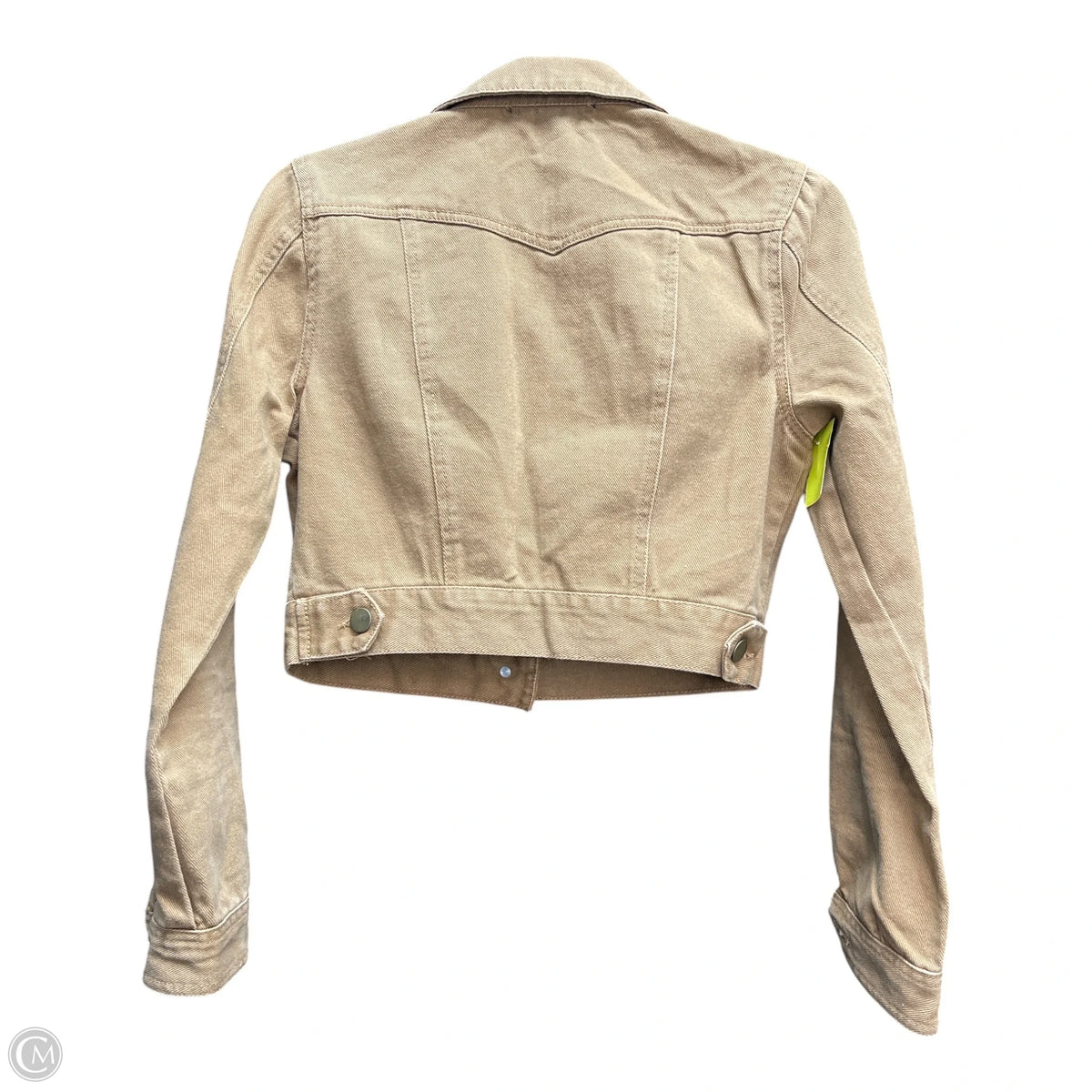 Jacket Denim By Forever 21 In Tan, Size: M