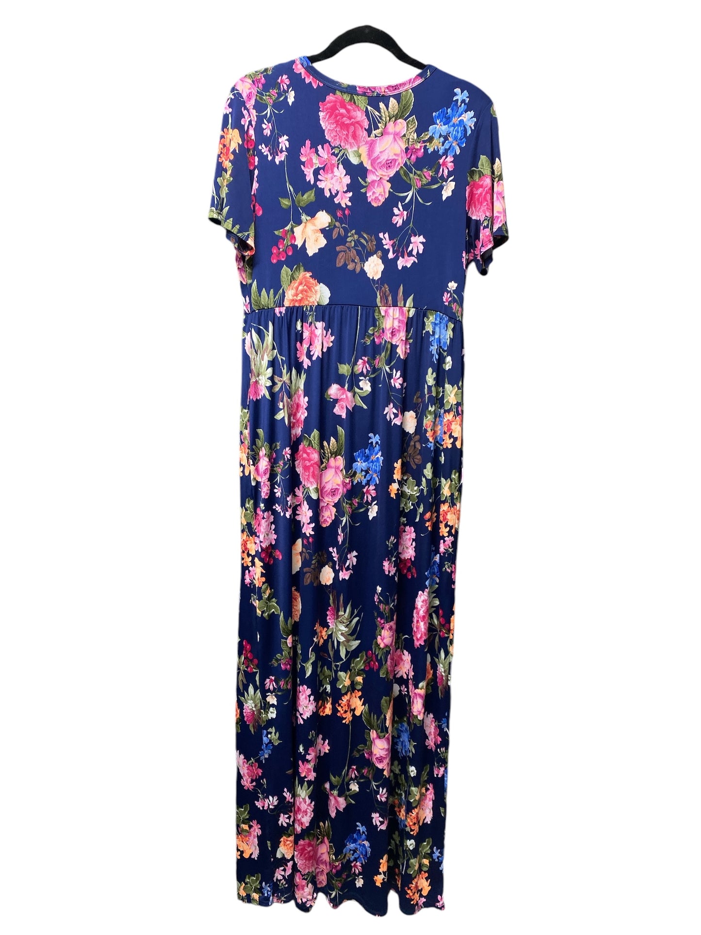 Dress Casual Maxi By Filly Flair In Floral Print, Size: Xl