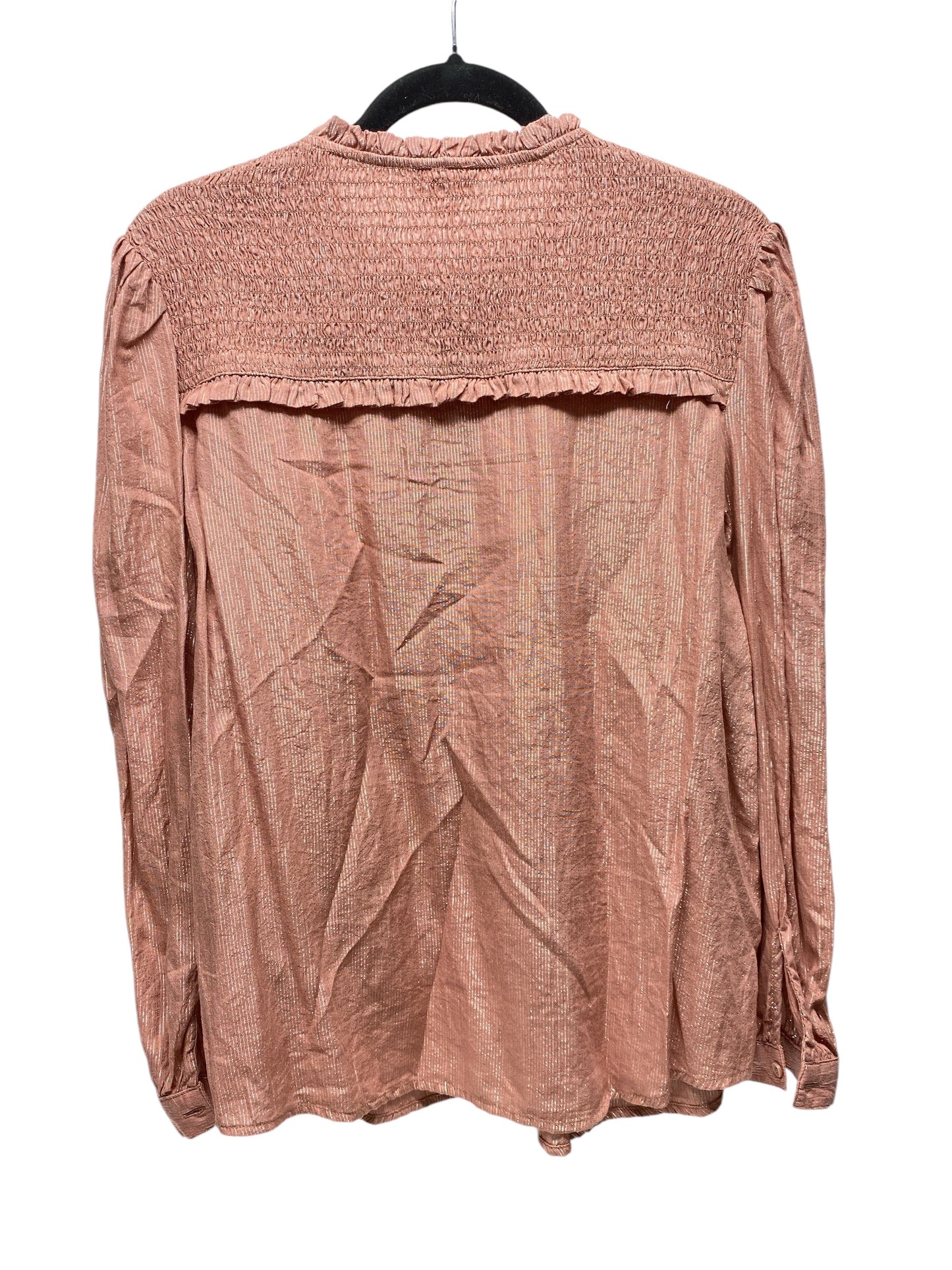 Top Long Sleeve By Ana In Mauve, Size: L