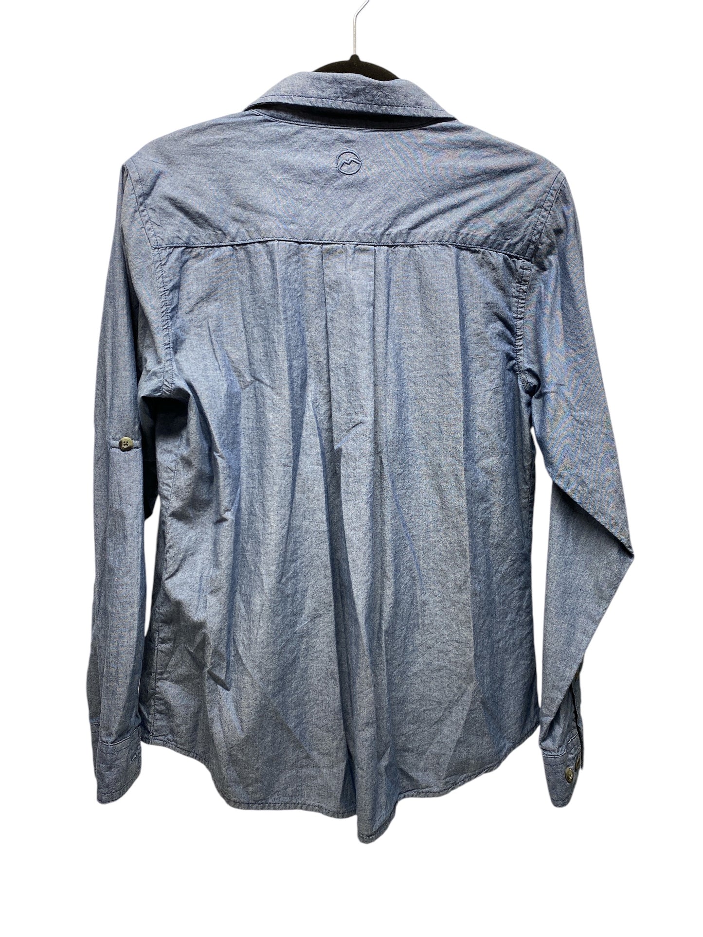 Top Long Sleeve By Magellan In Blue Denim, Size: M